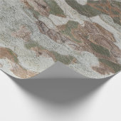 Plane tree camouflage looks bark pattern geschenkpapier (Ecke)