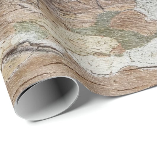 Plane tree camouflage looks bark pattern geschenkpapier (Rolleneckpunkt)