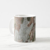 Plane tree camouflage looks bark pattern kaffeetasse (Vorderseite Links)