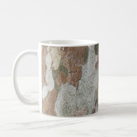 Plane tree camouflage looks bark pattern kaffeetasse (Links)