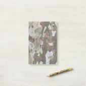 Plane tree camouflage looks bark pattern n post-it klebezettel (Auf Schreibtisch)