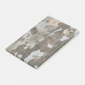 Plane tree camouflage looks bark pattern n post-it klebezettel (angewinkelt)