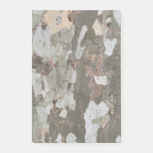 Plane tree camouflage looks bark pattern post-it n klebezettel (Vorderseite)