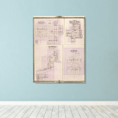 Pläne von Brooklyn, Grinnell Leinwanddruck (Insitu (Holzboden))