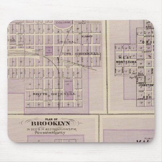 Pläne von Brooklyn, Grinnell Mousepad (Vorne)