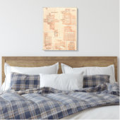 Pläne von Centerville, Leon, Moulton Leinwanddruck (Insitu (Schlafzimmer))