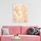 Pläne von Centerville, Leon, Moulton Leinwanddruck (Insitu (Wohnzimmer))