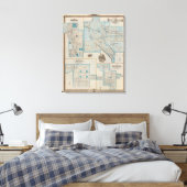 Pläne von Fort Dodge, Humboldt Leinwanddruck (Insitu (Schlafzimmer))