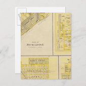 Pläne von Muscatine, West Liberty Postkarte (Vorne/Hinten)