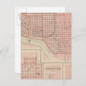 Pläne von Sioux City, Le Mars Postkarte (Vorne/Hinten)