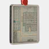 Pläne von SiouxRapids, Onawa, Storm See, Newell Silbernes Ornament (Rechts)