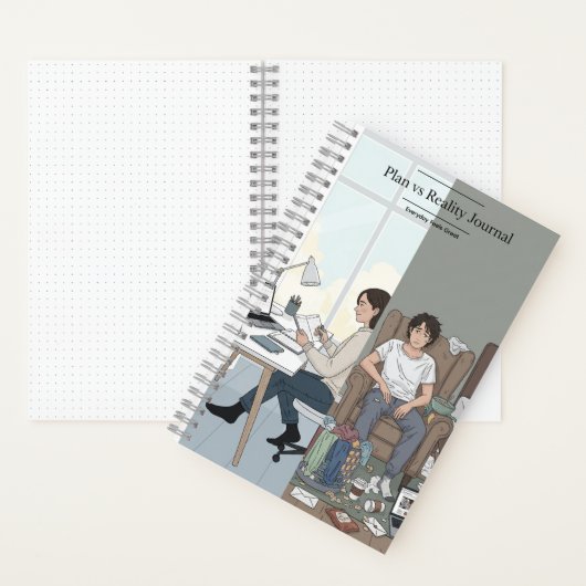 Pläne vs Reality Spiral Notebook - Funny Journal Notizblock (Innen)