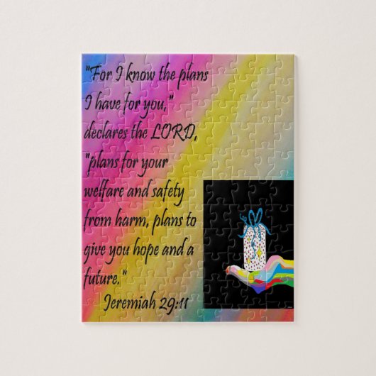 Pläne während der Hoffnung und einer Zukunft Puzzle (Vertikal)