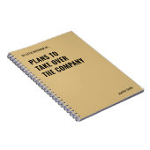 Pläne zur Übernahme eines lustigen Zitats Notizblock (Rechte Seite)