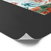 Planen der Erdschichten mit Titel Poster (Ecke)