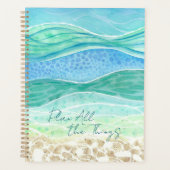 "Planen Sie alles" Beach Vibes Wasserfarbe Planer (Vorderseite)
