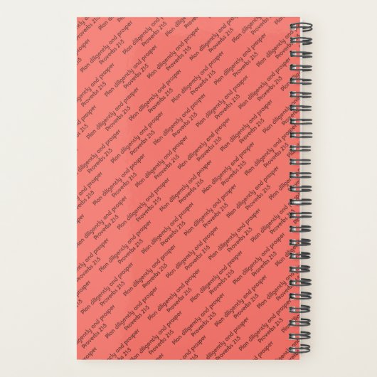 PLANEN SIE DILIGENTLICH UND PROSPANT Christlich le Planer (Rückseite)