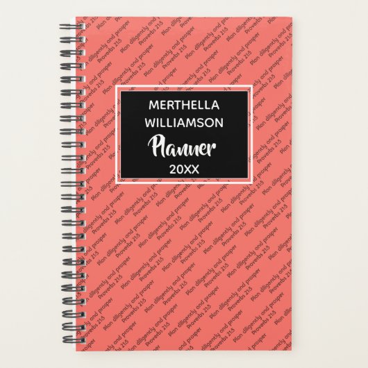 PLANEN SIE DILIGENTLICH UND PROSPANT Christlich le Planer (Vorderseite)