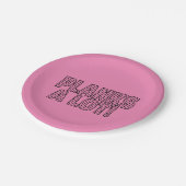 Planen Sie ein Angebot für eine Fitness mit viel K Pappteller (Schrägansicht)