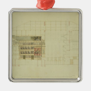 Planen Sie für das königliche Theater Dresdens, Ornament Aus Metall