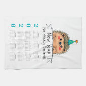 Planen Sie Ihr Jahr stilvoll mit diesem 2026-Kalen Geschirrtuch (Horizontal)