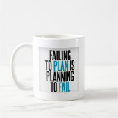 Planen Sie nicht zu versagen Kaffeetasse (Links)