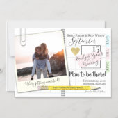 Planen Sie Save the Date einen Kalender Magneteinladung (Vorderseite)