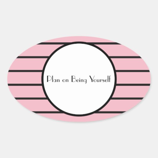Planen Sie, sich selbst zu sticken Ovaler Aufkleber (Vorderseite)