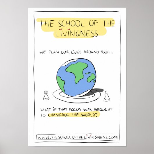 Planen unseres Lebens auf dem Lebensmittelplakat Poster (Vorne)