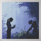 Planen von morgen zusammen - Solarpunk-Poster Poster (Vorne)