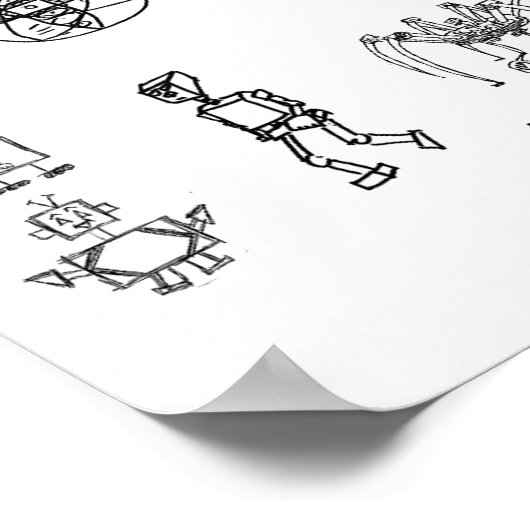 Planer 2009: Roboter der Artomatik 6 Poster (Ecke)