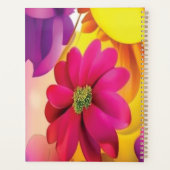Planer 2024 Blumen in Rosa (Rückseite)