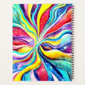 PLANER 2024 - FARBIGE ABSTRAKTE OUTTER-SPEICHERUNG (Rückseite)