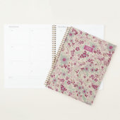 Planer 2026 Rosa Grau Floral (Anzeige)