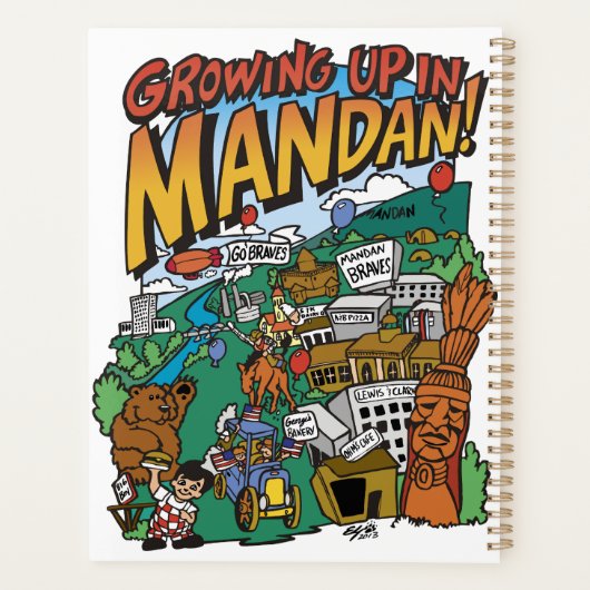 Planer "Aufwachsen in Mandan" (Rückseite)