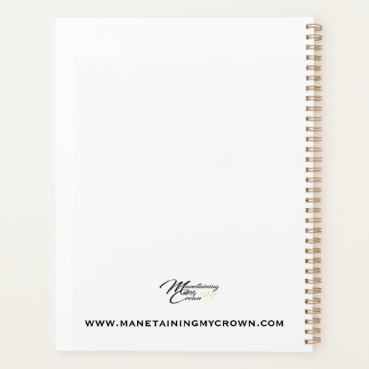 Planer- Elegant Praying Mother 8.5"x11" Planer (Rückseite)