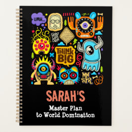 Planer - Funky Monster Doodles: "Think Big Art"