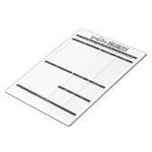 Planer für den täglichen Arbeitsprozess Notizblock (angewinkelt)