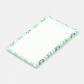 Planer für die Uni eines grünen Punktgitters Post-it Klebezettel (angewinkelt)