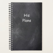 Planer für Männer planen Chalkboard Stil (Vorderseite)