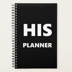 Planer für Männer sein Planer Schwarzer Schrifta