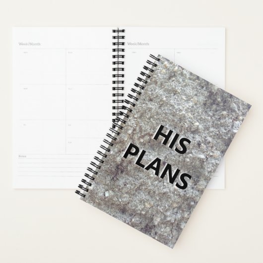 Planer für Männer seine Pläne graviert Stein (Anzeige)