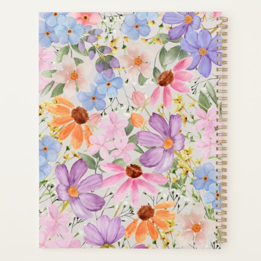 Planer für romantische Wildblumen (Rückseite)