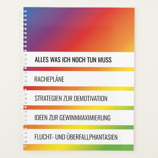 Planer für Selbstbewußte (Vorderseite)