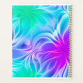 Planer grüne rosa Kunst des fluorierten Fraktals (Rückseite)