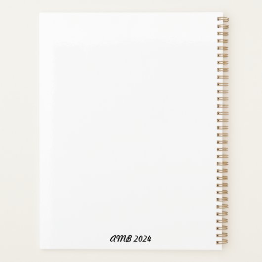 Planer mit Bibelverse (Rückseite)