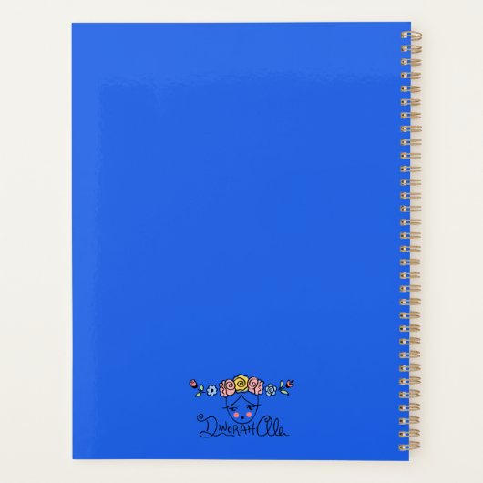 Planer mit mexikanischem Sprichwort und Handdarste (Rückseite)