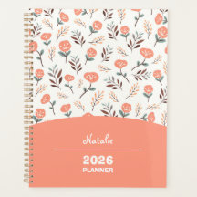 Planer mit Namen - Red Poppies Design