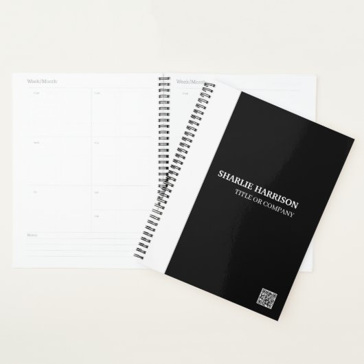 Planer mit QR-Code (Anzeige)