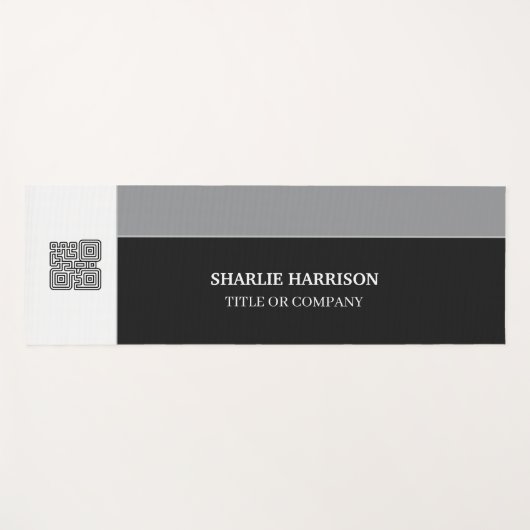 Planer mit QR-Code Yogamatte (Vorderseite (Horizontal))